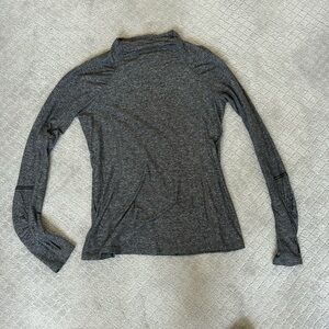 Lululemon weathered grey mock neck sweater